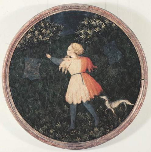 Young falconer, Florentine School by Master of the Judgement of Paris